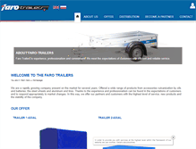 Tablet Screenshot of farotrailers.com